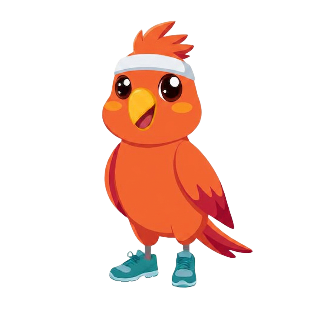 RunParrot mascot