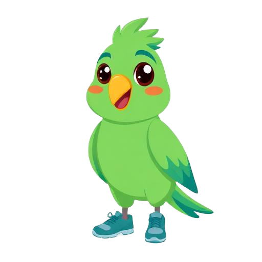 RunParrot mascot
